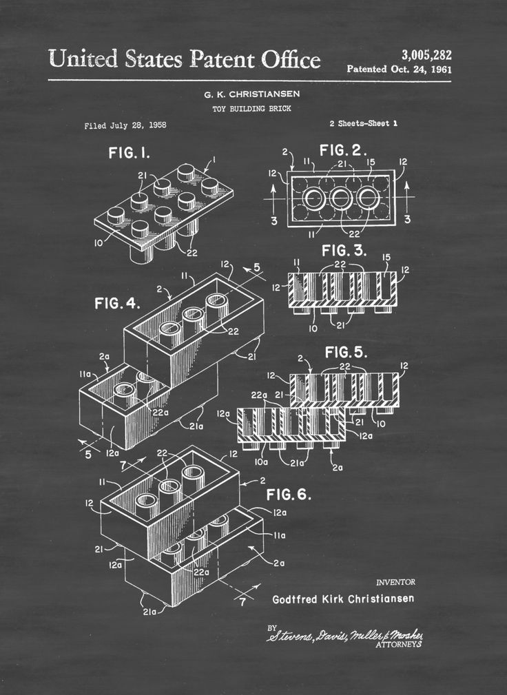 Lego Brick Patent Image